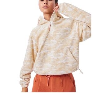 Outdoor Voices Primo Fleece 1/4 zip Pullover Hoodie Sweater XS